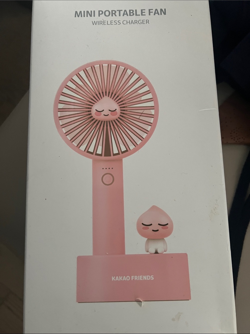 FRIENDS Pink Mini Portable Fan with Wireless Charging